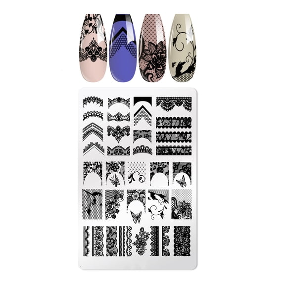 Nailss Art Stamping Plate Butterfly Design Nails Plate Template Nails Images Plate for Nails Decors Nails Stamp Plates