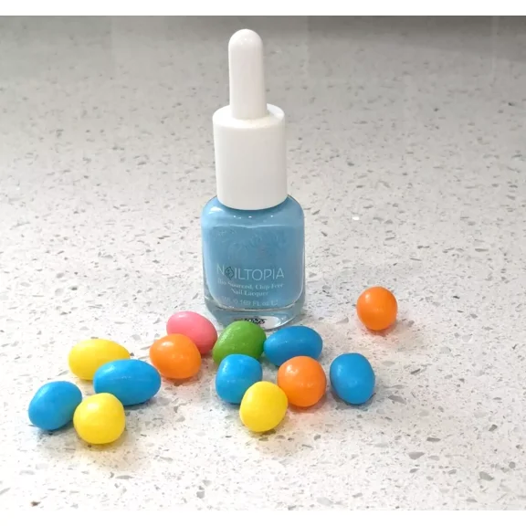 Nailtopia Bio-Sourced Chip-Free Mini Light Blue Nail Lacquer 0.169 oz - Can't Think Straight