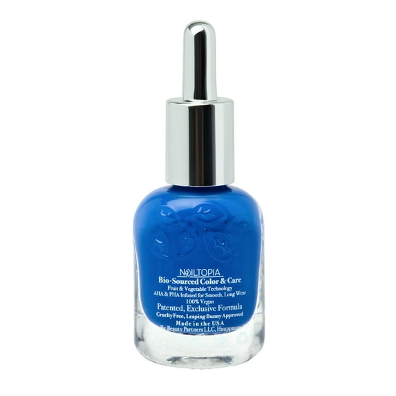 Nailtopia Bio-Sourced Chip Free Nail Lacquer - Indigo To Ibiza, 0.41 oz Nail Polish
