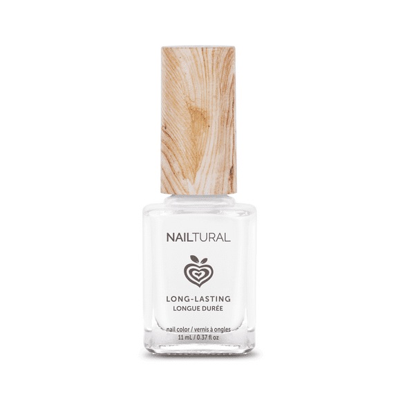 Nailtural Natural Vegan Nail Polish Color, Whimsical White, White