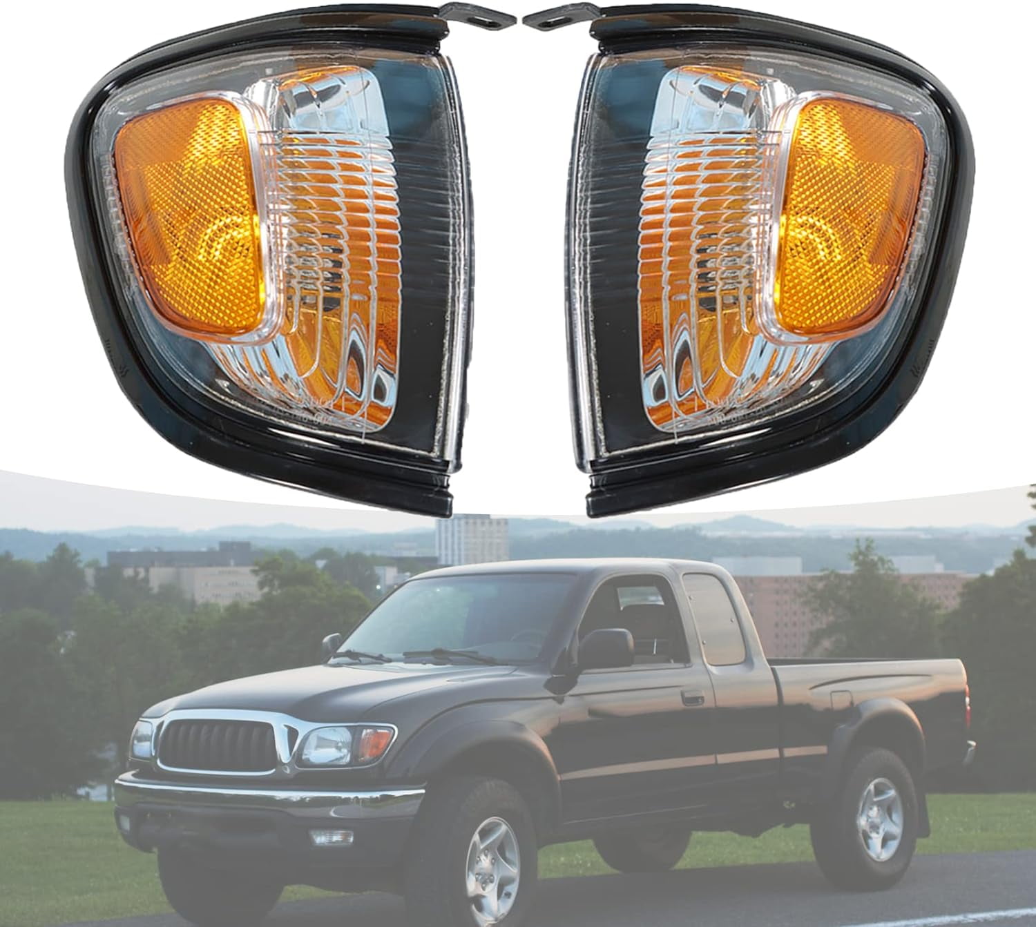 Pair Of Corner Turn Signal Lights For 1998-2000 Toyota Corolla – Left & Right (81510-02040)