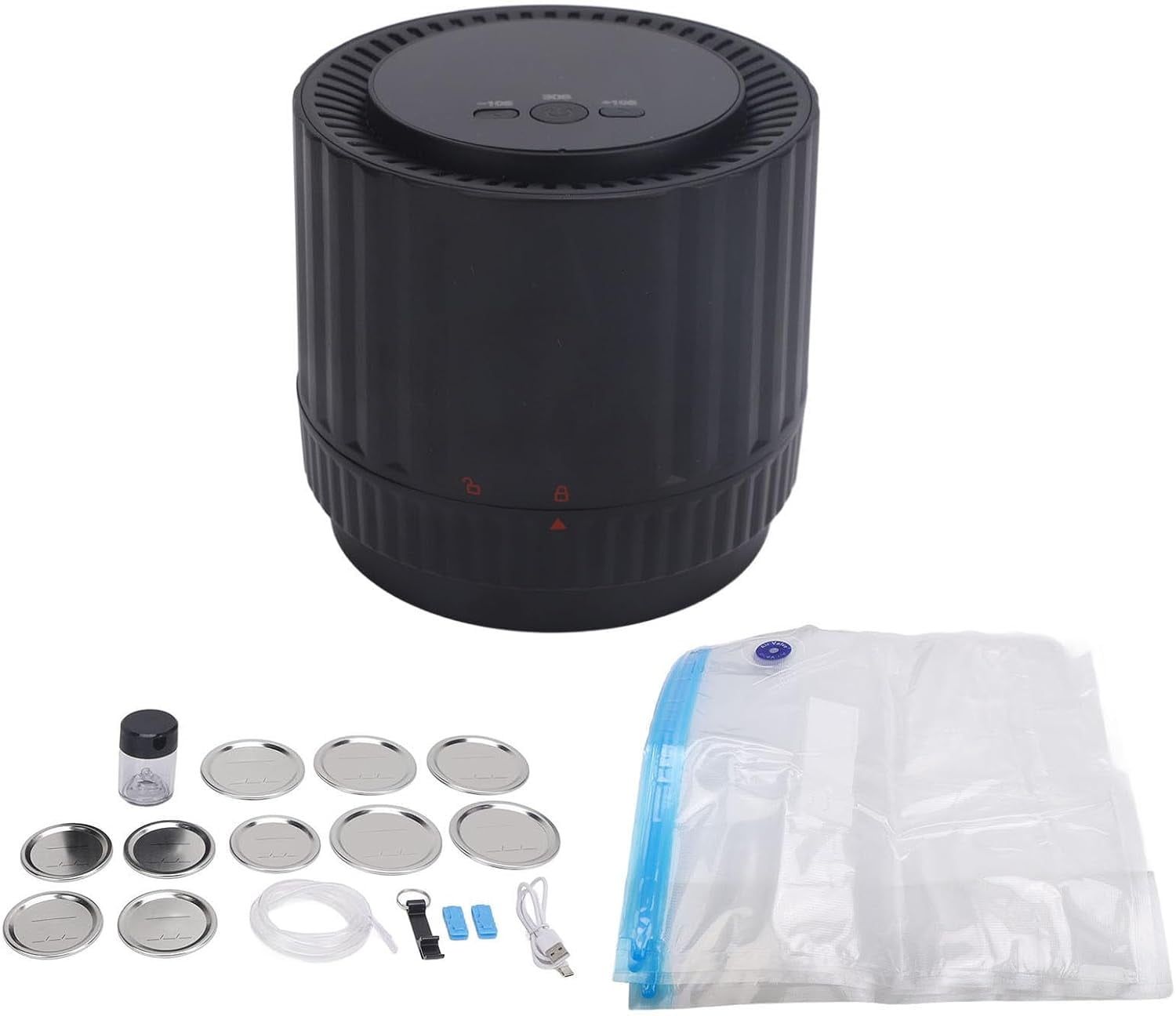 Naimatan Electric Mason Jar Vacuum Sealer, Automatic Jar Vacuum Sealing Machine with Jar Lids