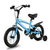 Deals on Naipo 14-inch Kids Bike Girls and Boys Blue Bike