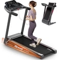thumbnail image 1 of Naipo 15 Level Auto Incline Treadmill with 3HP Smart APP 5W USB LED Display Speed Range 0.6-9mph Foldable Electric Treadmill 286 lbs for Home Use Workout, 1 of 15