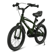 Naipo 16 in Green Kid Bike Kickstand with Training Wheels Children Bikes Boys Girls