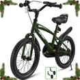 thumbnail image 1 of Naipo 16 in Green Kid Bike Kickstand with Training Wheels Children Bikes Boys Girls, 1 of 8