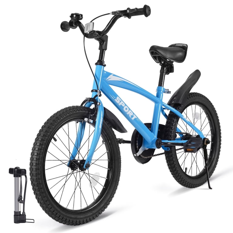 Naipo 18 Inch Kids Bike Girls and Boys Blue Bicycles with 