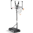 thumbnail image 1 of Naipo 44in basketball hoop 90° Fold Down Rim 7.55-10ft Adjust Large Base portable basketball goal for All Ages, 1 of 13