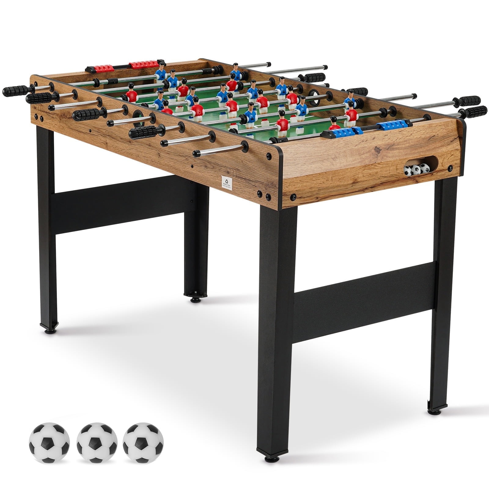 Naipo 48 Foosball Table Competition Sized Game Table for Home Game Room Adult Teenagers Size w/ 3 Balls