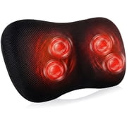 Naipo Back Neck Massager with Heat, Shiatsu Deep-Kneading Massage for Muscle Pain Relief Spa-Like Soothing for Home Car and Office