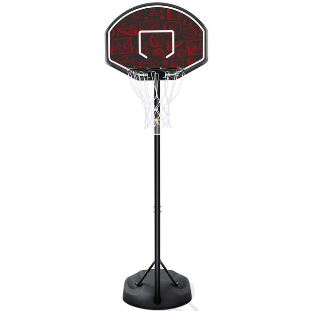 "Naipo 32"" Adjustable Height Basketball Hoop with Outdoor Rim
