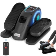 Naipo Electric Under Desk Elliptical Leg Exerciser Remote Control Training Machines Mini Elliptical with 12 Adjustable Speeds Portable Seated Pedal Exerciser