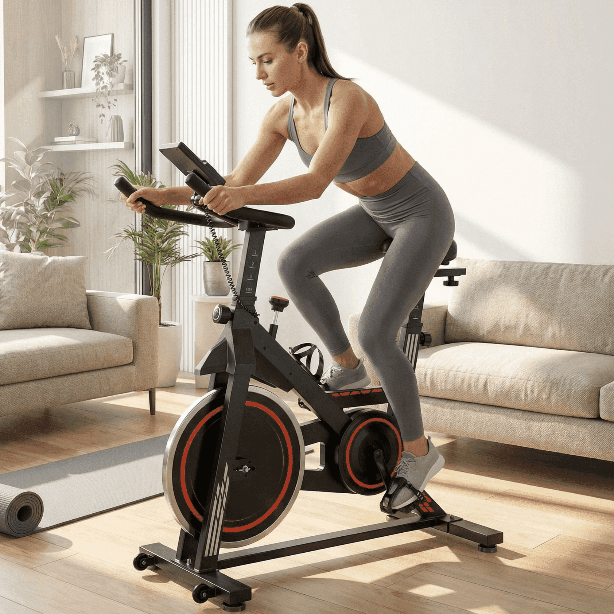 Peloton Wide Stationary Bike Seat Naipo Brandclub Naipo Exercise Bike  Indoor Cycling Bike With 300lbs Big Seat Cushion For Home Cardio Leg Workout