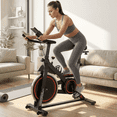 thumbnail image 1 of Naipo Exercise Bike Indoor Cycling Bike with 300lbs Big Seat Cushion for Home Cardio Leg Workout, 1 of 10