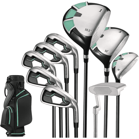 Naipo Golf Club Set 9 Piece Complete Golf Set for Right Handed with Stand Bag and 3 Bonus Head Covers