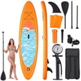 thumbnail image 1 of Naipo Inflatable Paddle Board 10ft Surf Orange Stand Up Paddle Board Full SUP Accessories 6in Thick 330 lbs Capacity for All Skill Levels, 1 of 14