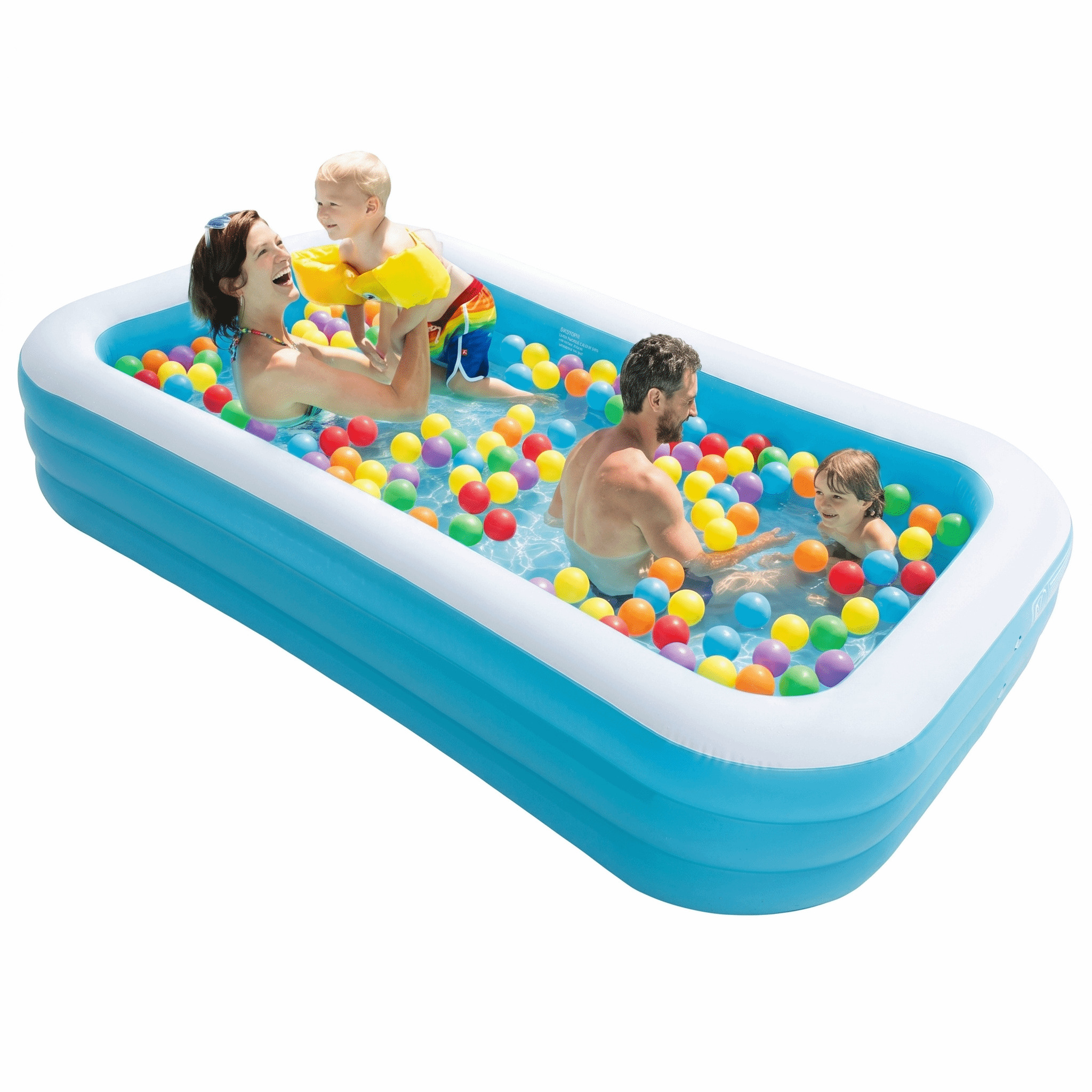 Naipo Inflatable Swimming Pool Fmaily Inflatable Pool Full-Sized Blow Up Pool 120''*72''*22'' for Baby Kids Adults Outdoor Backyard Summer Water Party
