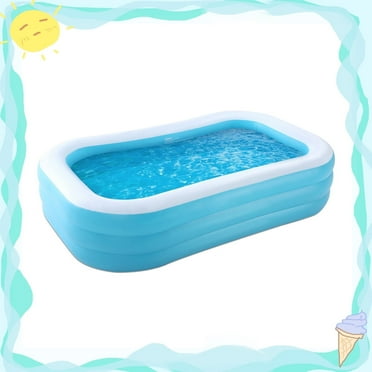 Naipo Inflatable Swimming Pool Fmaily Inflatable Pool Full-Sized Blow Up Pool 120''*72''*22''  for Baby Kids Adults Outdoor Backyard Summer Water Party