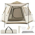 thumbnail image 1 of Naipo Instant Setup Cabin Tent 4 Person Tent with Water-Resistant Rainfly, Big Tent for Outdoor and Carrying Bag, Easy Setup for Camping/Family Picnic Camping, 20 Seconds Instant Setup, 1 of 10