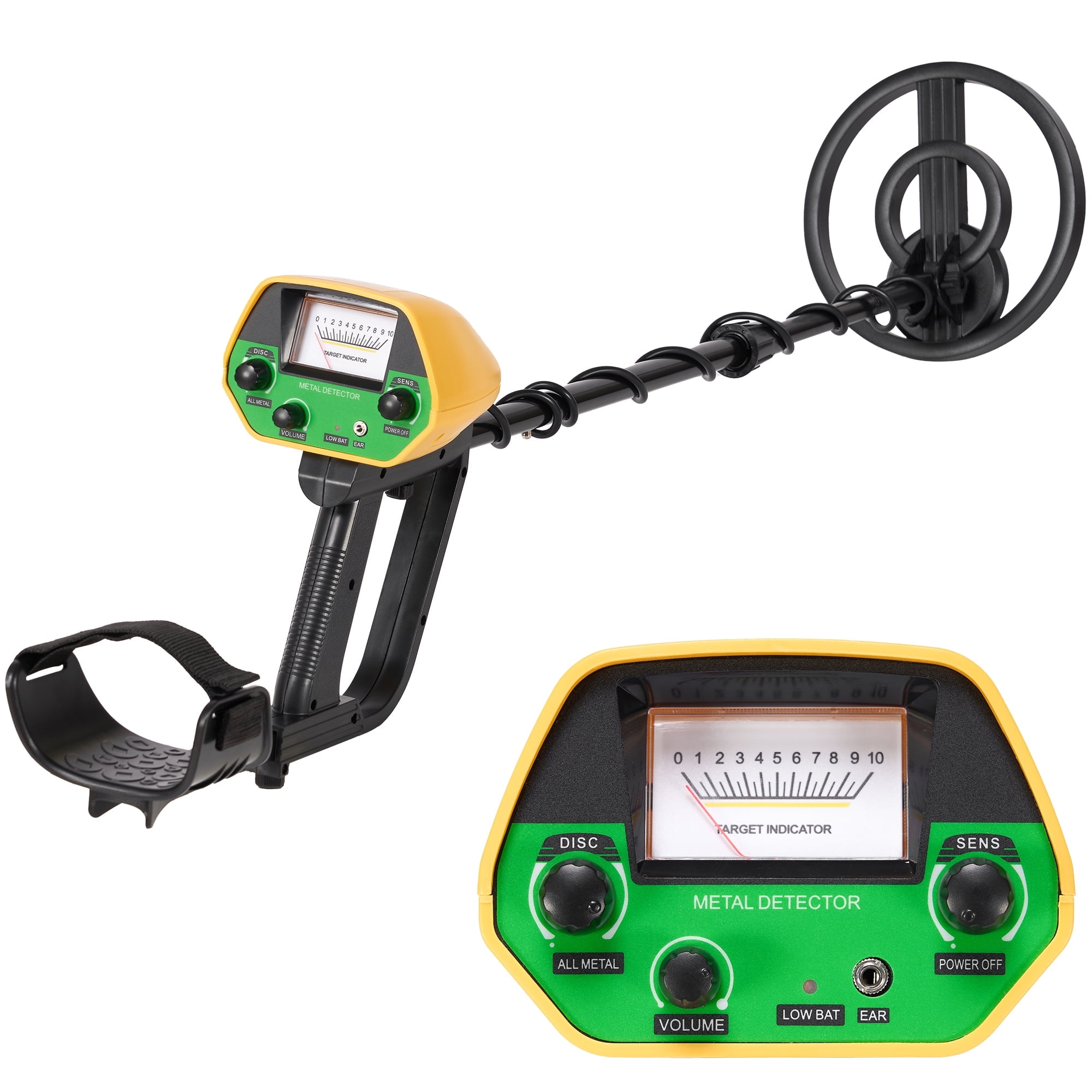 Metal Detector Per Bambini Kooeuru – Leggero, Con Asta Regolabile 66-83 Cm, Display LCD E Pala Inclusa