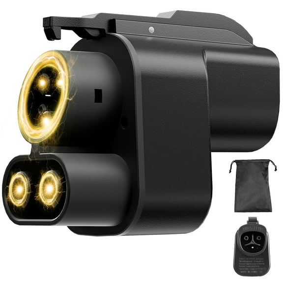 Naipo NACS to CCS Electric Vehicle Adapter, Max 500A 1000V, Compatible with Tesla Superchargers, Fast Charge CCS1 EVs with Ford, Rivian, GM, Volvo, Polestar EVs, Fast Charge CCS1 EV