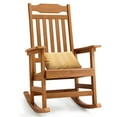 thumbnail image 1 of Naipo Patio Rocking Chair All-Weather, Porch Rocker Chair 400 lbs Capacity,  Outdoor and Indoor,  Teak, 1 of 7