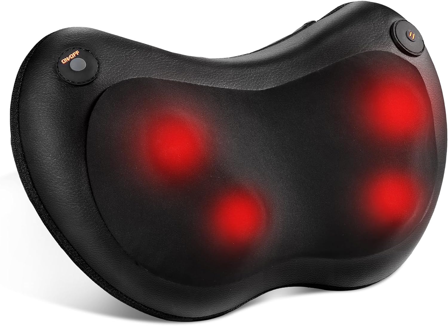 Naipo Shiatsu Neck Back Massager with Heat, Electric Massager Deep Tissue Kneading Massage to Relief Shoulder Muscles, Gift for Mom/Dad/Women/Men in Home Office and Car - image 1 of 12