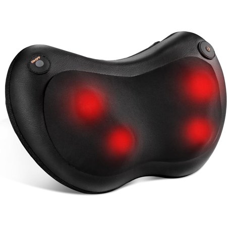 Naipo Shiatsu Back Neck Massager with Heat, Electric Massager Deep Tissue Kneading Massage to Relief Muscles, Gift for Mom and Dad