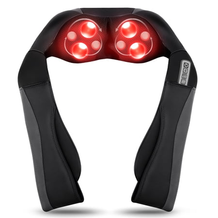 Naipo Neck Massager for Pain Relief Deep Tissue, Electric Shiatsu Shoulder & Back Massager with Heat, Fathers Day Dad Gifts for Husband Men