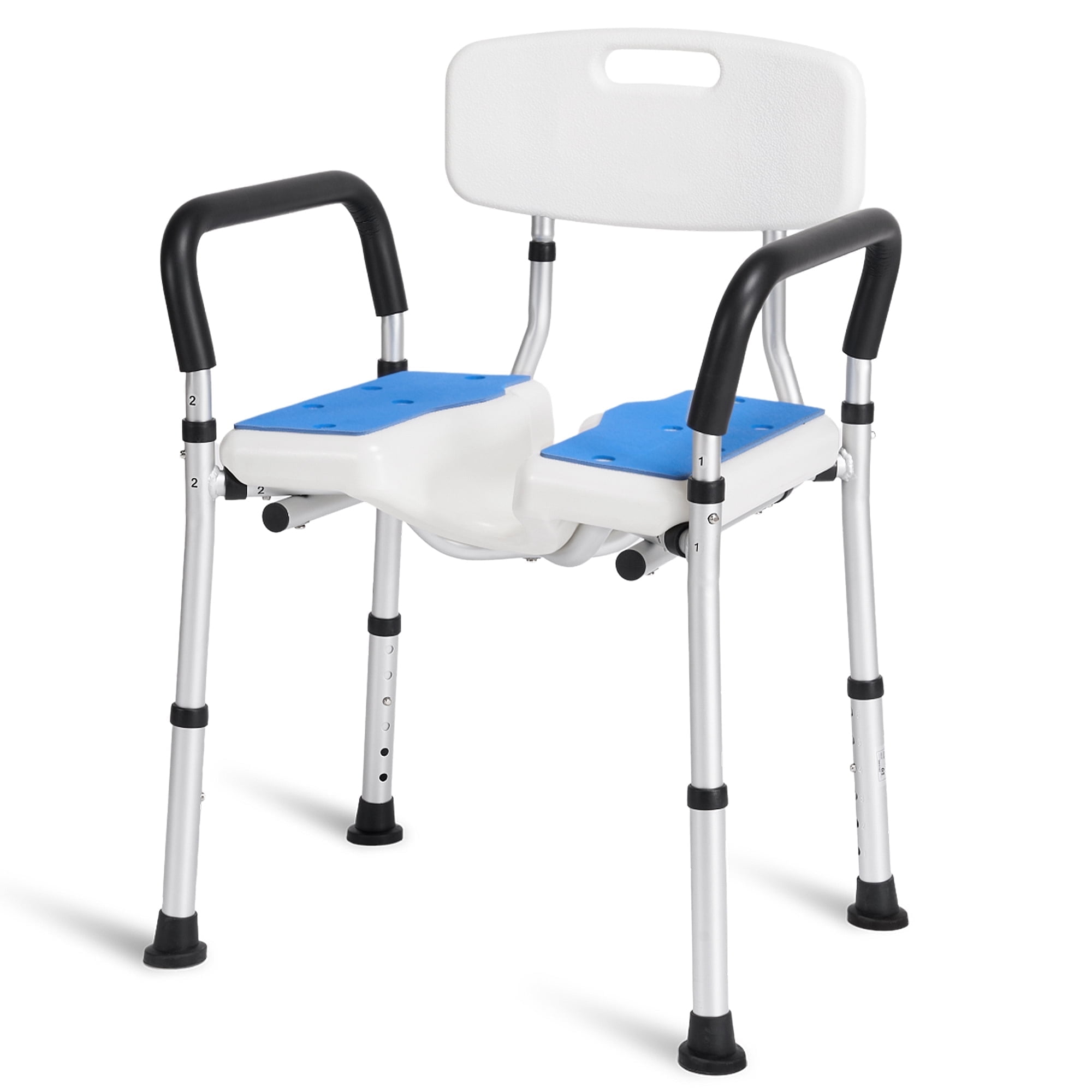 Naipo Bath Chair, U-Shaped Shower Seat with Adjustable Legs, Rustproof ...
