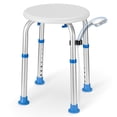 thumbnail image 1 of Naipo Shower Chair Bathtub Stool Seat w/ Anti-Slip Rubber, Adjustable Lightweight for Seniors, Disabled, Handicap, Tool-Free Assembly, Blue, 1 of 11