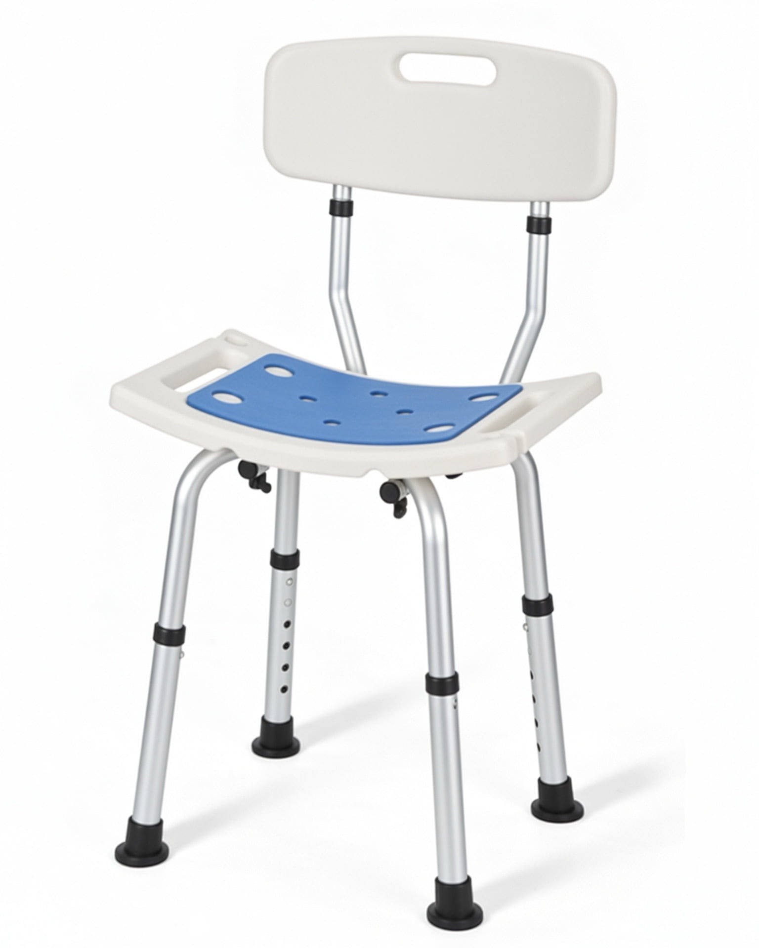 Walmart Black Friday Deals 2025 Naipo Shower Chair with Back Padded Seat Adjustable Height Support for Elderly Disabled Seniors