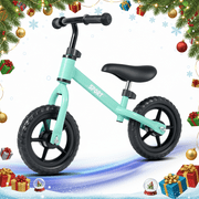 Naipo Toddler Balance Bike, 10 Inch Toddler Bike,No Pedal Beginner Kids Bicycle,Rubber Inflatable Tires,Adjustable Seat,Durable Frame,Gift Bike for Kids Up to 37-45 inches Tall