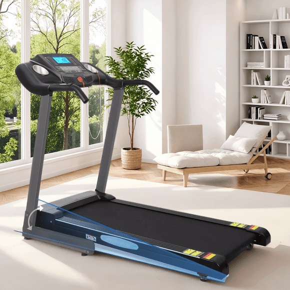 Naipo Treadmill with Auto 12Level Incline 15 Preset Foldable Treadmill 2.5 Horse Power Exercise Machine for Office Workout Gifts for Him