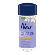 Nair Glide On Hair Removal Cream, Arm, Leg, and Bikini Hair Remover, Depilatory Cream, 3.3 oz Stick
