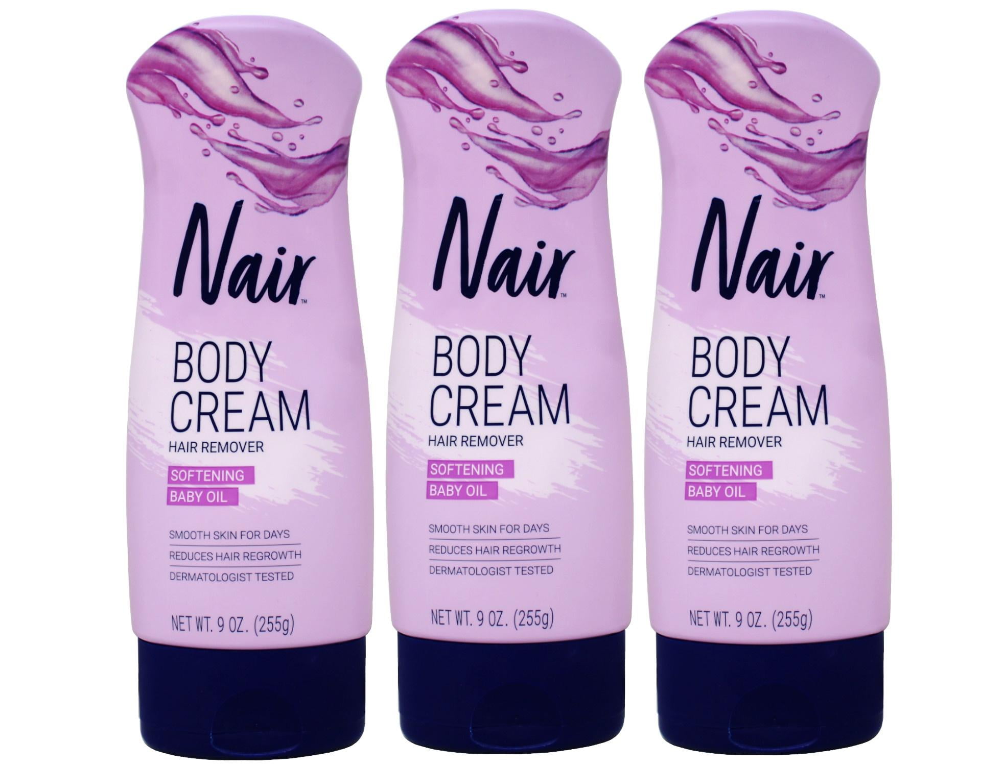 Nair Hair Removal Lotion - Baby Oil - 9 Oz (Pack Of 3).