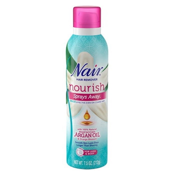 Nair Moroccan Argan Oil Sprayaway No Touch Spray, Max - 7.5 Oz, 3 Pack