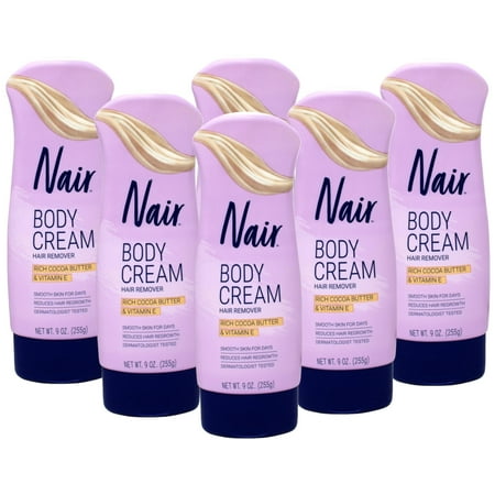 Nair Hair Remover Lotion Cocoa Butter & Vitamin-E 9 Ounce 266ml 6 Pack{{name}