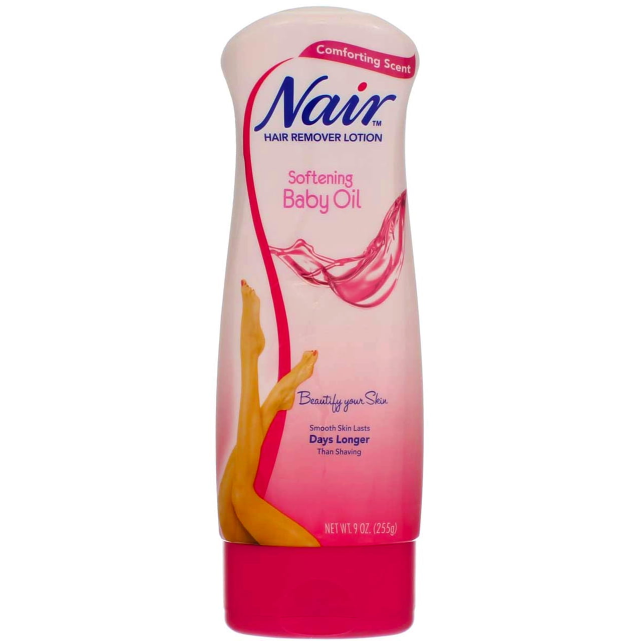 Nair Hair Remover Lotion For Body & Legs, Baby Oil 9 oz (Pack of 2)