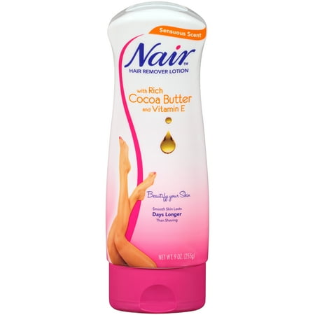 Nair Hair Remover Lotion For Legs, Body Cocoa Butter With Vitamin E 9 oz Each
