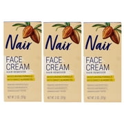 Nair Hair Remover Moisturizing Face Cream 2 oz Pack of 3