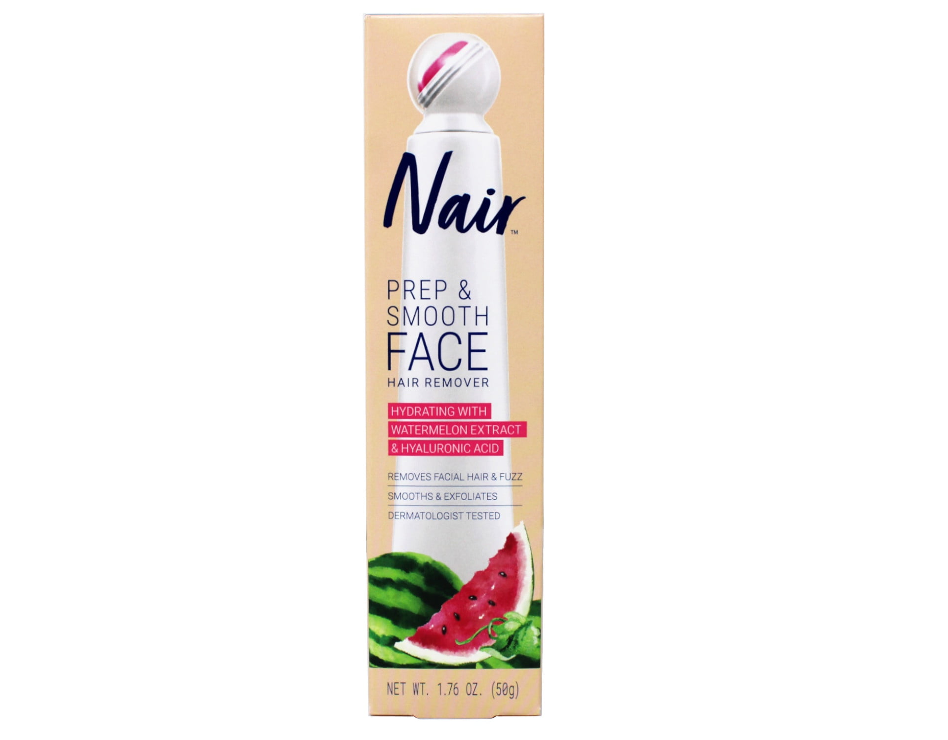 Nair Hair Remover Prep Smooth Face Hair Remover Hydrating, 1.76 Oz ...