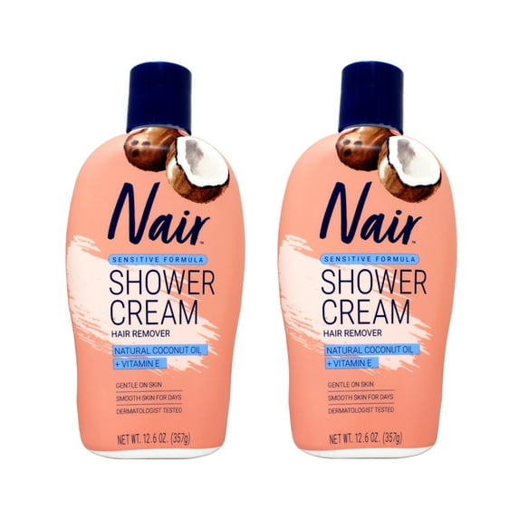 Nair Shower Power Sensitive Hair Removal for Legs Body, 12.6 fl oz