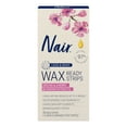 thumbnail image 1 of Nair Wax Ready Strips, Hair Removal Wax Strips For Legs and Body, 40 Count Plus 6 Post Wipes, 1 of 13