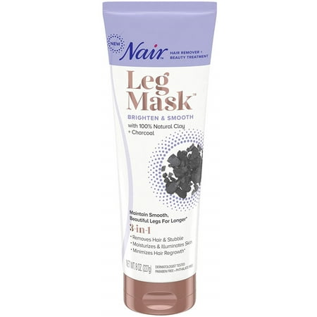 Nair Leg Mask Clay Brighten & Smooth 8 oz (Pack of 4)