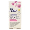 thumbnail image 1 of Nair Legs and Body Wax Ready Strips Orchid and Cherry 40 Wax Strips and 6 Post Wipes, 1 of 4