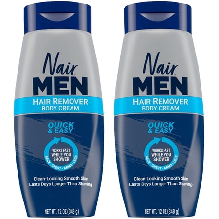 Nair Men Hair Removal Body Cream 13 oz (Pack of 2)