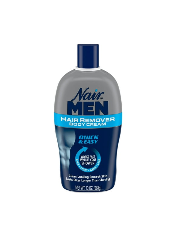 Nair Men Hair Remover Body Cream, Body Hair Remover for Men, 13 Oz Bottle