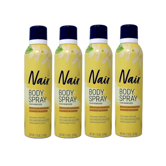 Nair Sprays Away With Moroccan Argan Oil, 7.5 oz (Pack of 4)