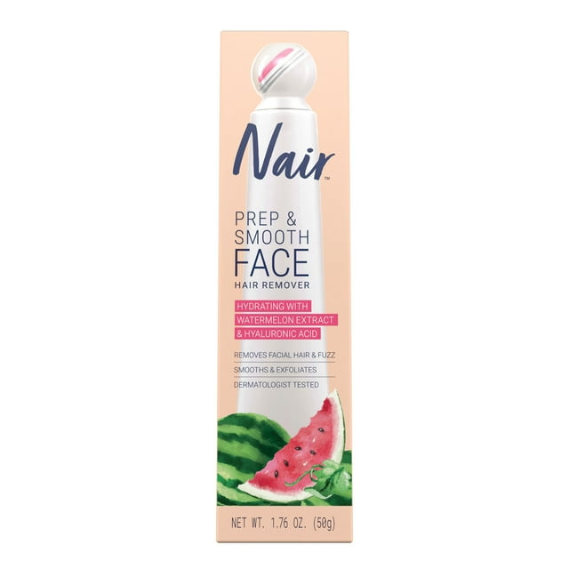 Nair Prep & Smooth Face, Exfoliating Facial Hair Removal for Woman